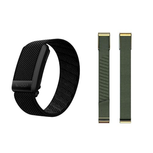 WHOOP Bundle - WHOOP 4.0 with 12-Month Subscription and Superluxe Band in Ivy & Gold - Wearable Health, Fitness & Activity Tracker | Amazon (US)