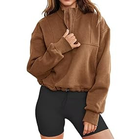 LEEDYA Womens Long Sleeve Half... | Amazon (US)