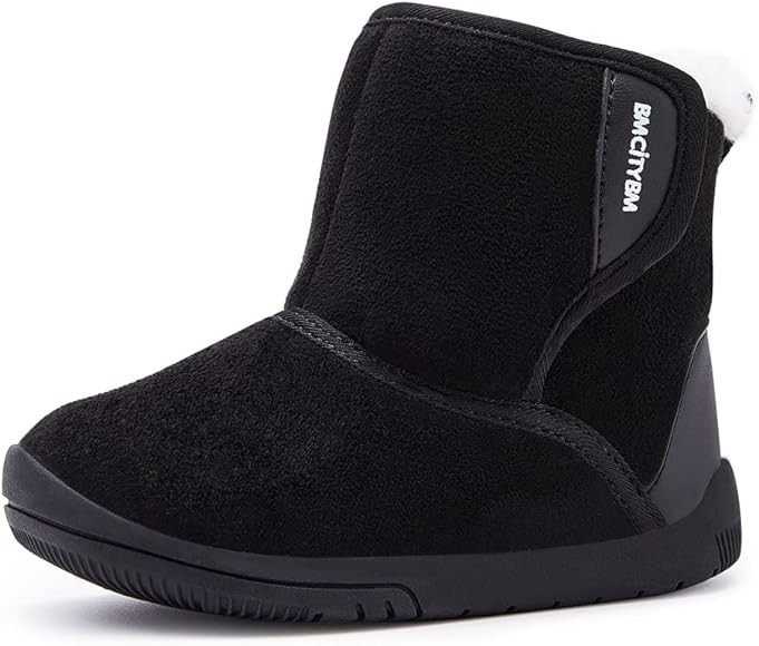 BMCiTYBM Girls Boys Snow Boots Warm Winter Fur Lined Baby Shoes (Infant/Toddler/Little Kid) | Amazon (US)