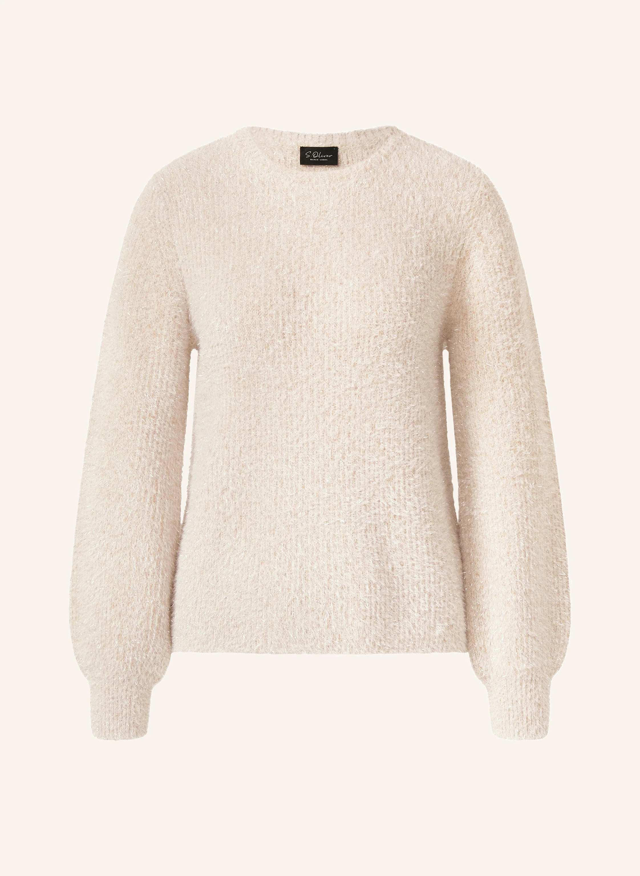 s.Oliver BLACK LABEL Pullover mit Glitzergarn in beige | Breuninger (DACH)