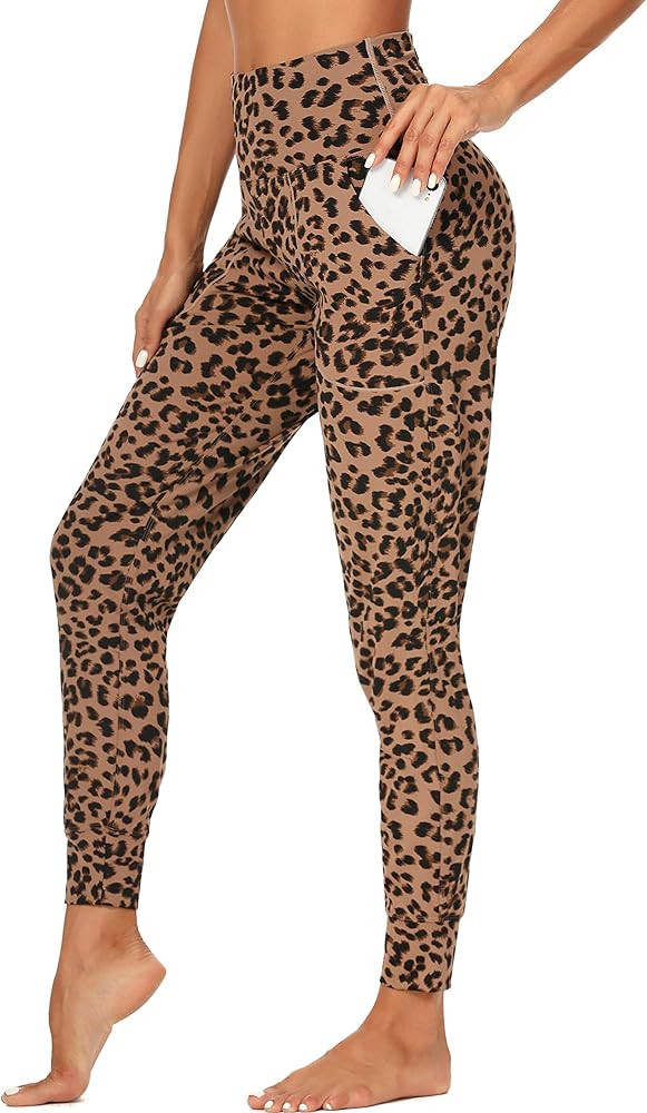 Women's Joggers High Waist Yoga Pockets Sweatpants Sport Workout Pants | Amazon (US)