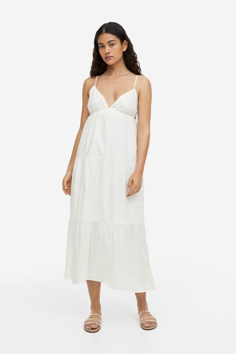 Tiered Cotton Dress | H&M (US)