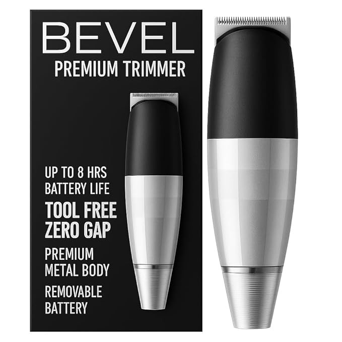 Bevel Beard Trimmer for Men - Cordless Trimmer, 6 Hour Rechargeable Battery Life, Tool Free Adjus... | Amazon (US)