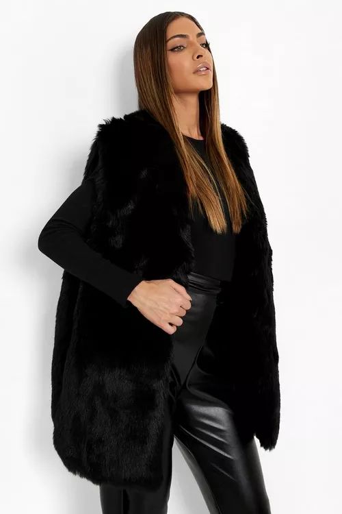 Luxe Panelled Faux Fur Gilet | Boohoo.com (NL)
