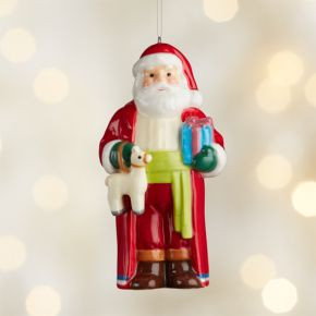 Around the World Chile Santa Ornament | Crate & Barrel