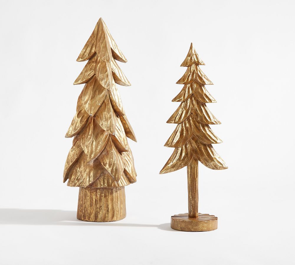 Handcrafted Gilded Wood Trees | Pottery Barn (US)