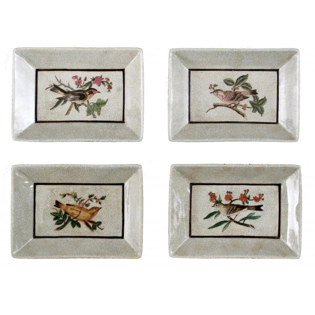 Danny's Fine Porcelain Bird Platter - Sunnyville Decorative Plate Set | Perigold | Perigold