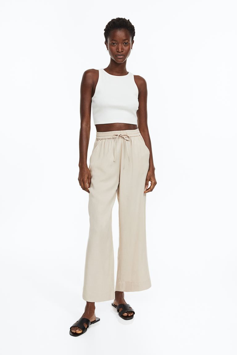 Lyocell-blend Pull-on Pants | H&M (US + CA)