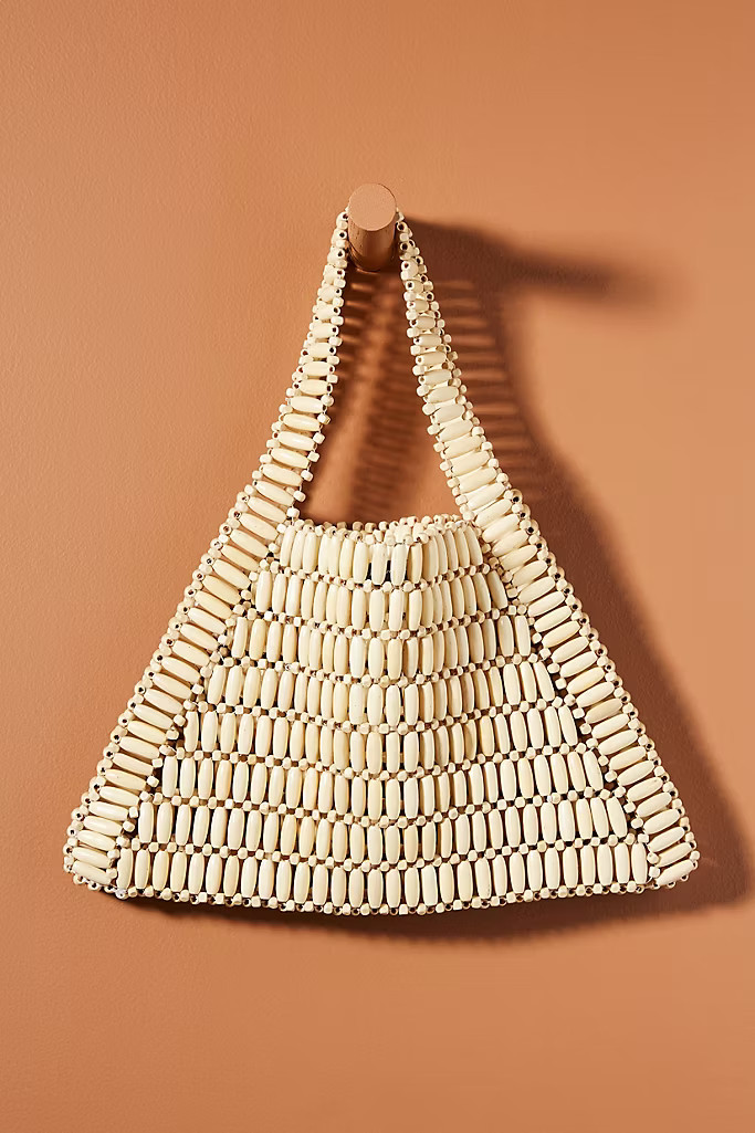 Bamboo Beaded Tote Bag | Anthropologie (US)