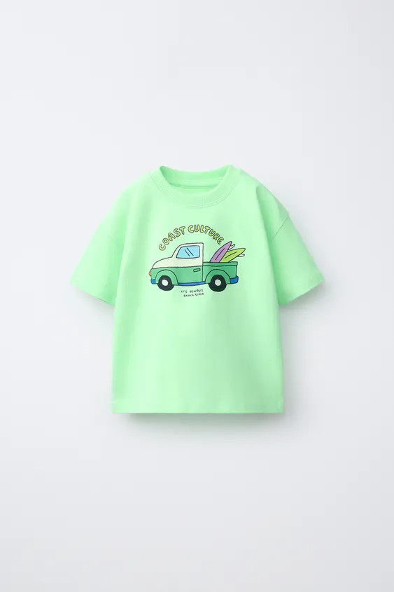 NEON PRINT T-SHIRT | Zara US