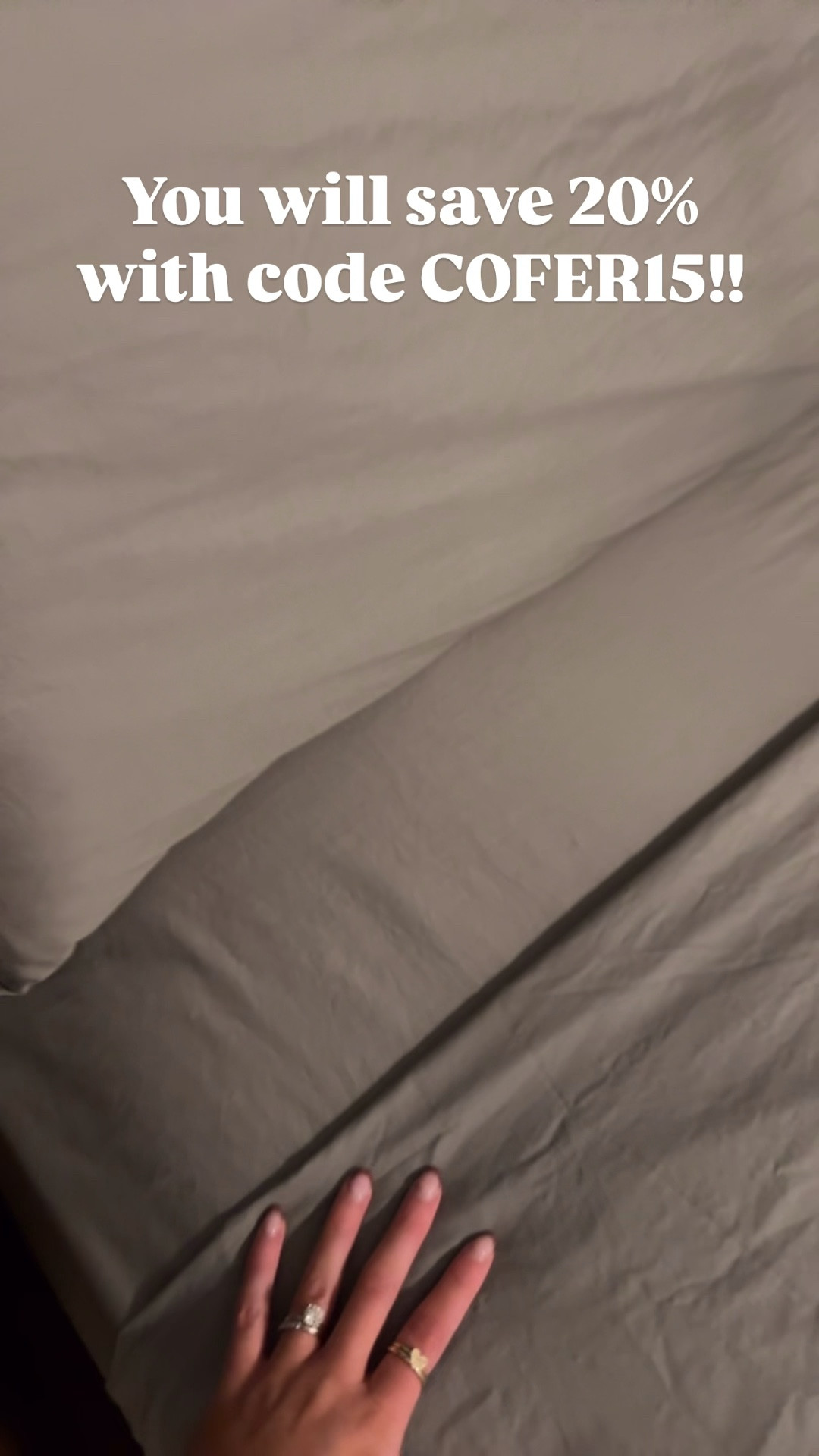 You can use code COFER15 to save 20% at Boll & Branch!! This is the Sageleaf sheet color 🤩

#LTKU #LTKSaleAlert #LTKHome