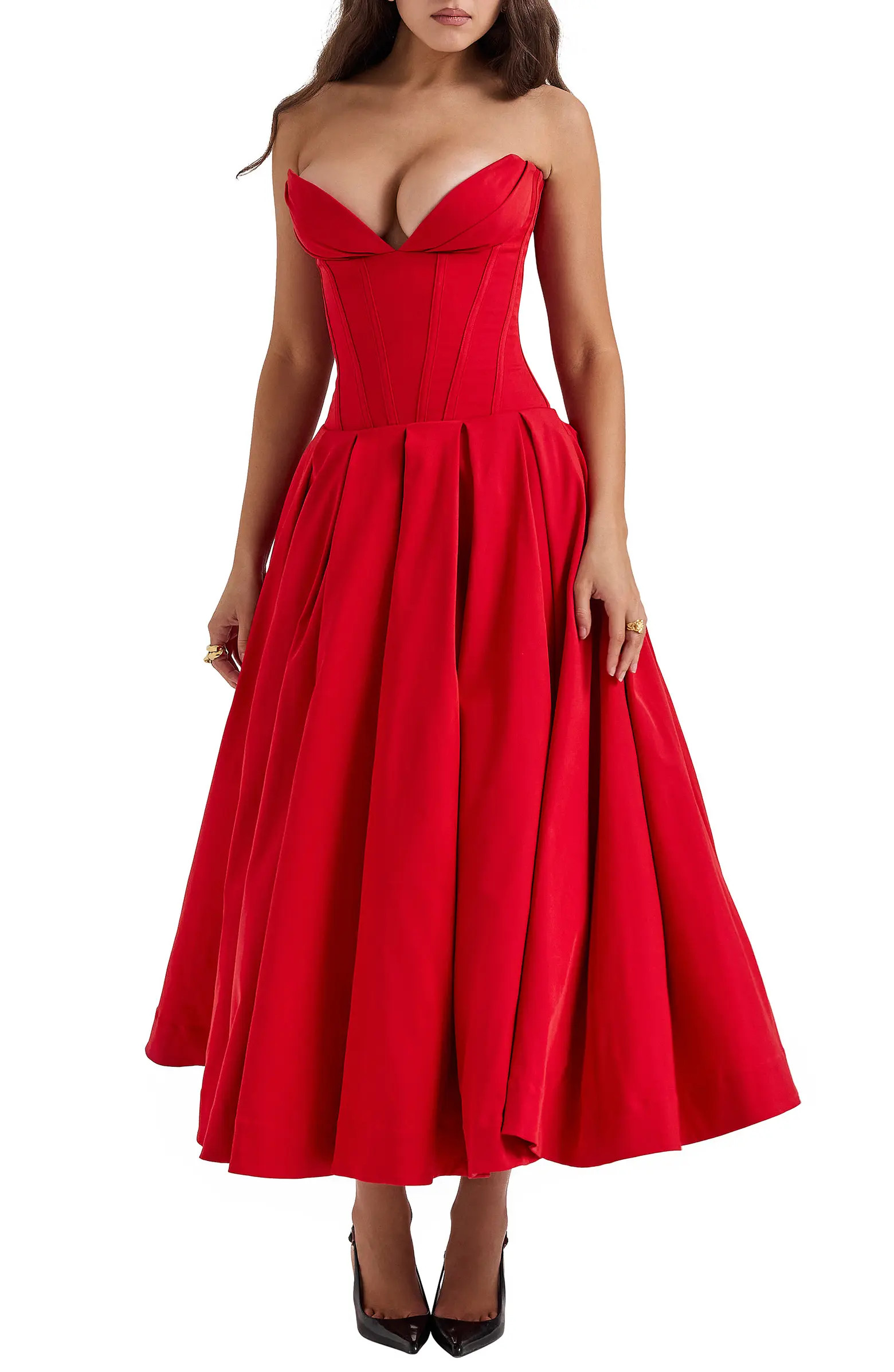 Lady Strapless Midi Dress | Nordstrom