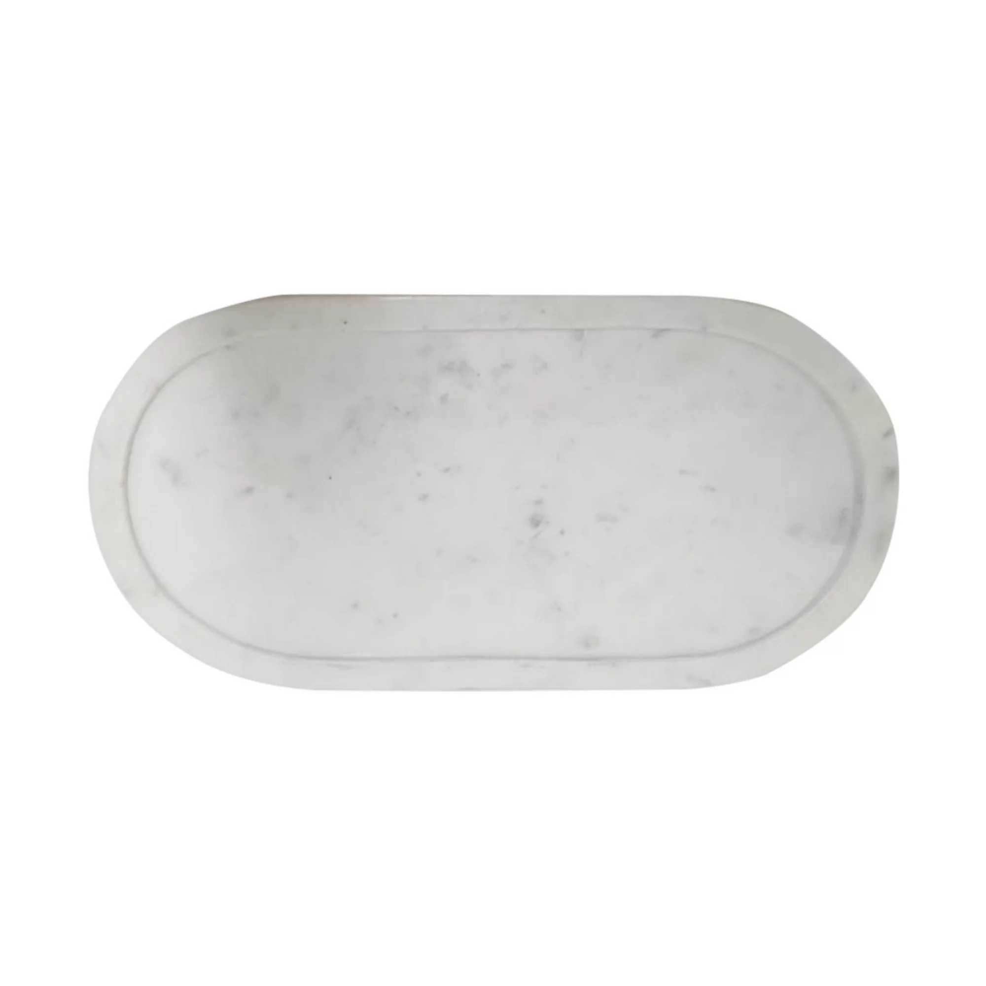 Everyday Decor Simple Oval Marble Tray Table Decor | Kohl's