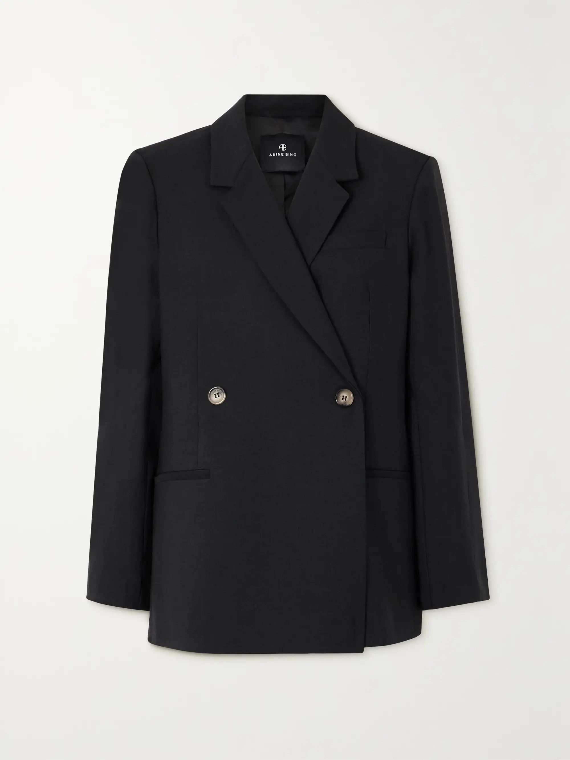 Kaia double-breasted grain de poudre blazer | NET-A-PORTER (US)
