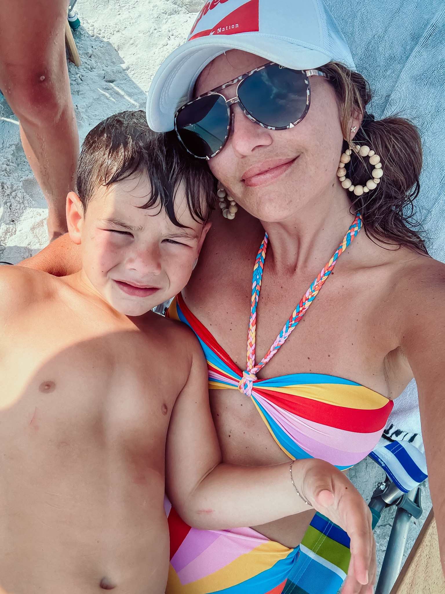 my swim is on major sale, wearing size small in the top and bottom. trucker is Retro Nation

#LTKKids #LTKTravel #LTKSwim