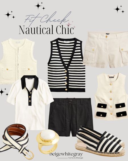 Nautical chic look for this spring summer!!  I’m in love with each of these gorgeous pieces! Mix and match for so many occasions! Perfect Mother’s Day gifts too

#LTKstyletip #LTKshoecrush #LTKSeasonal