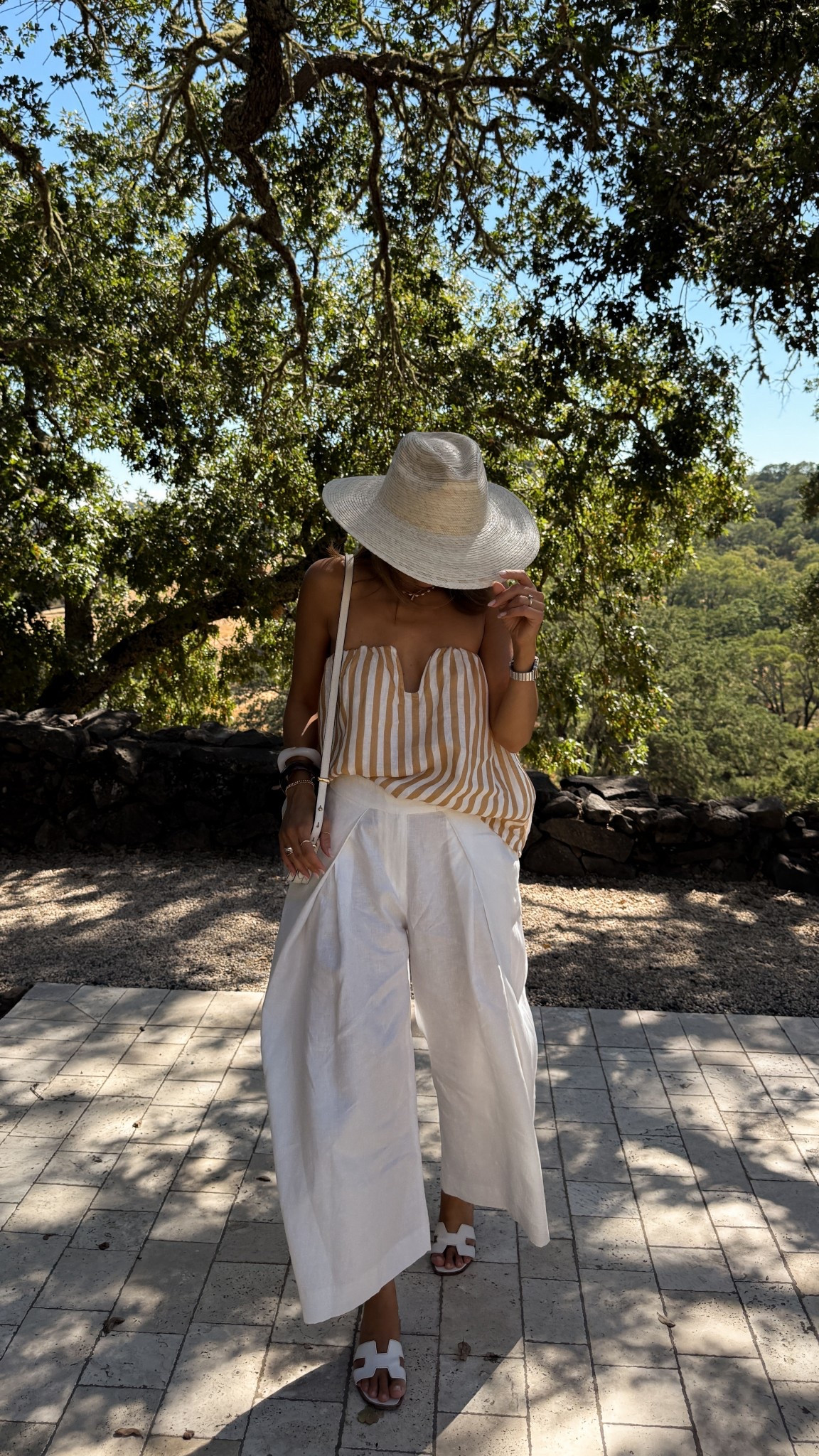Wine country outfit
Top and pants under $100 
Straw hat has been a fame changer for summer wine tastings. Size xs on both pieces and both fit oversized! 

#LTKStyleTip #LTKFindsUnder100 #LTKSeasonal