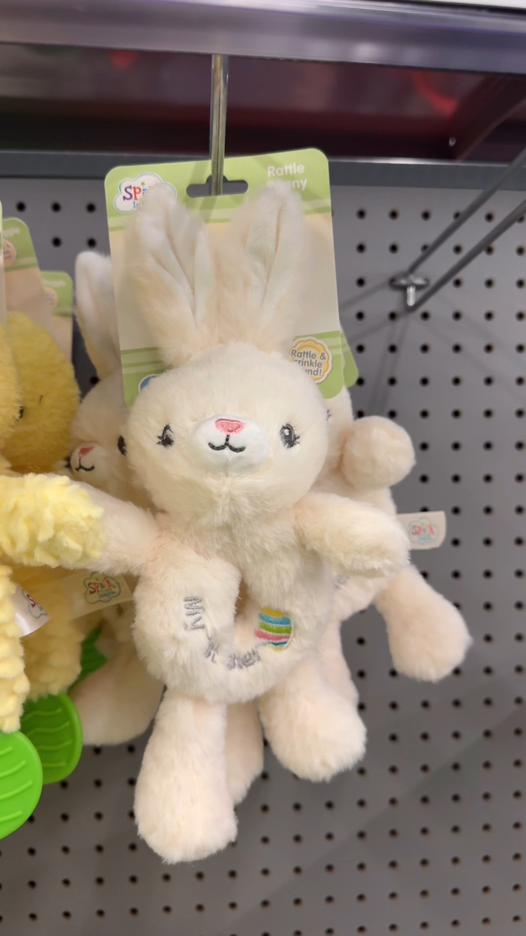 Babes First Easter Must Haves!  Found these + more on our last visit to WalMart! Grabbed the carrot for Emma! How fun! 