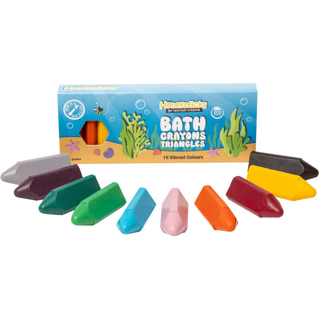 Bath Crayons Triangles 10 pack | Maisonette