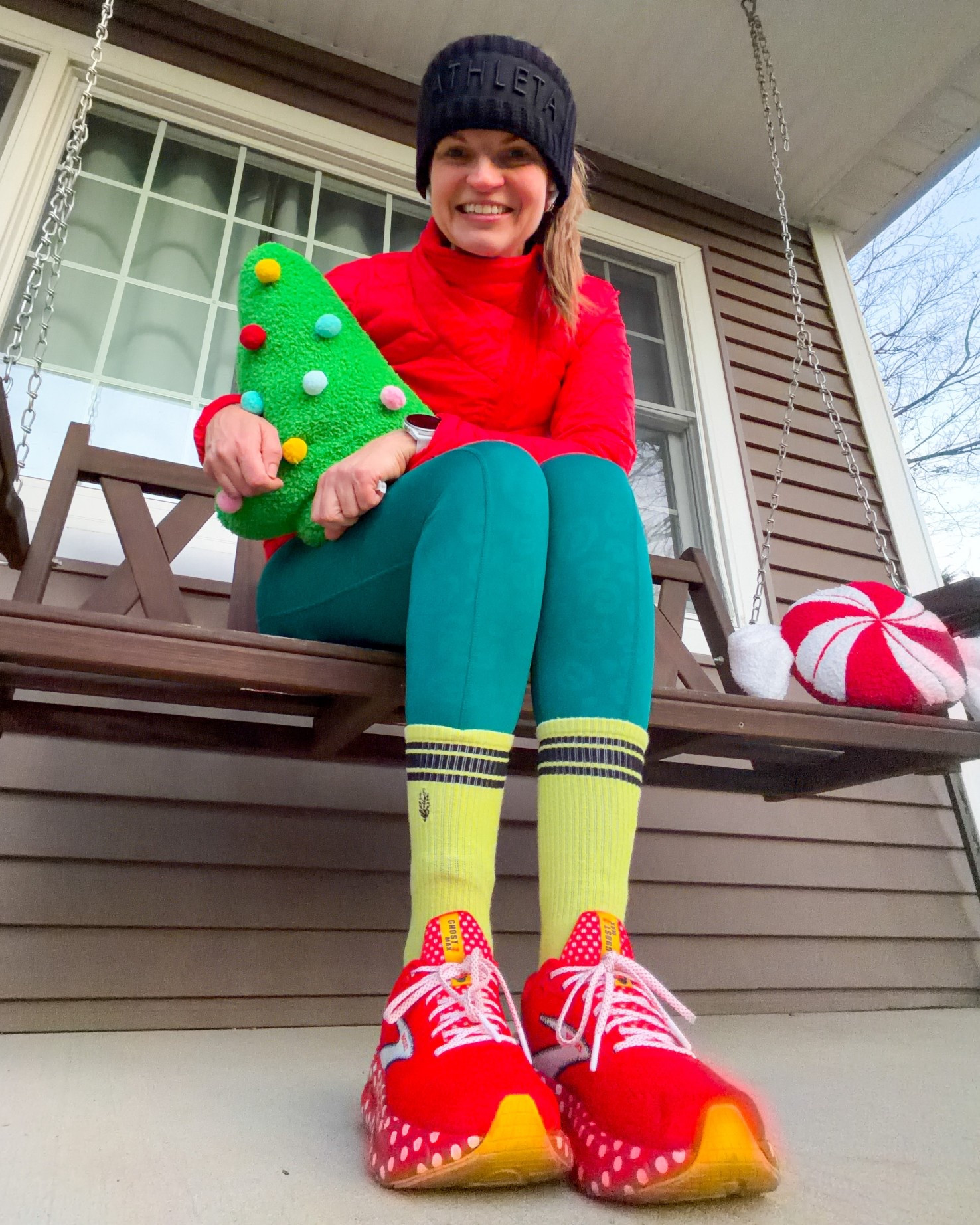 Still working on perfecting the cold weather balance — either cold or overheating. Really liked this ear warmer vs a beanie to avoid the dreaded overheat! 🔥 Bonus — was half asleep and accidentally turned this into a festive red/green getup that looked intentional. 

#LTKmorningroutine #LTKActive #LTKfitnessgoals