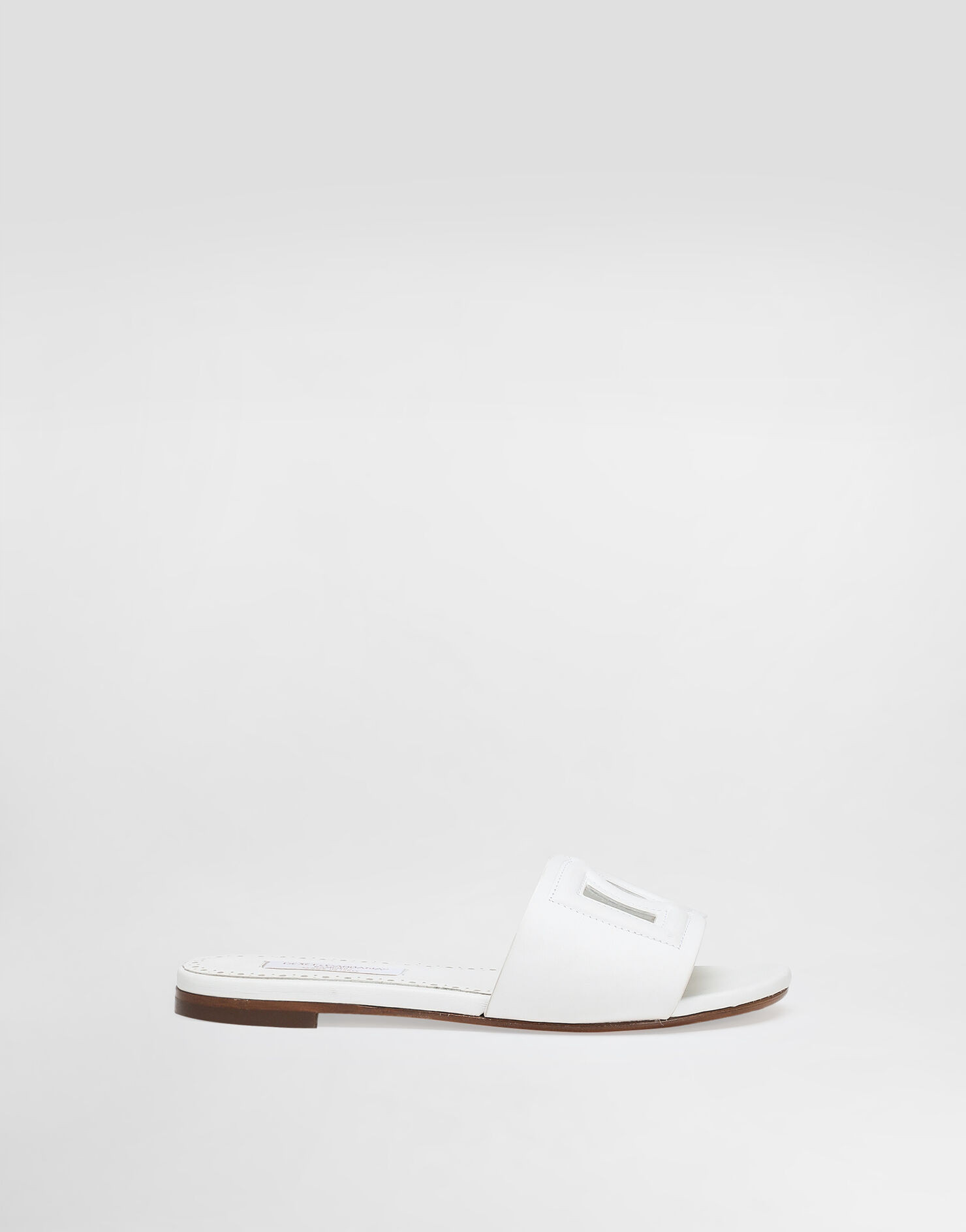 Flat calfskin slippers | Dolce & Gabbana US