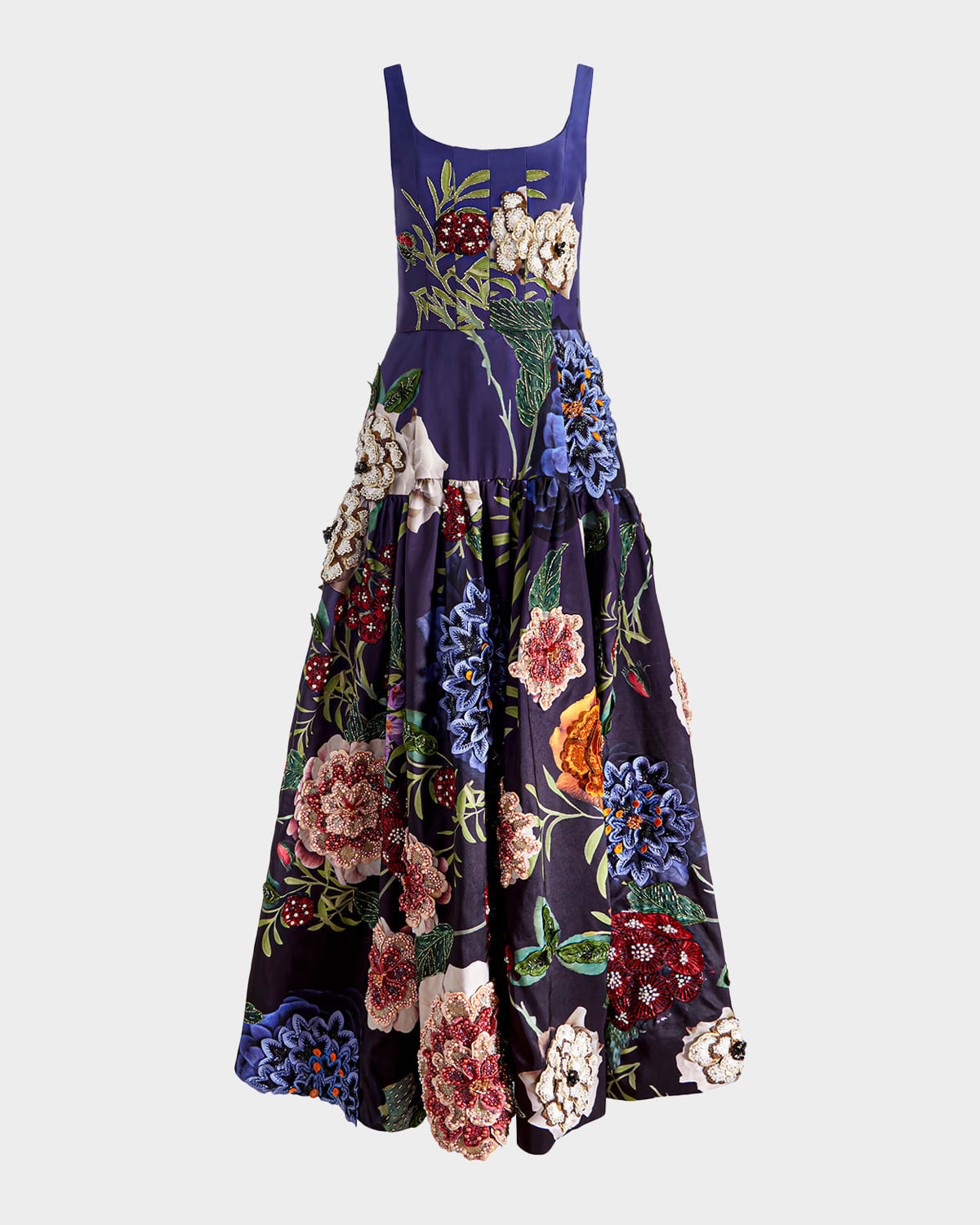 Maxine Embellished Drop-Waist Gown | Neiman Marcus