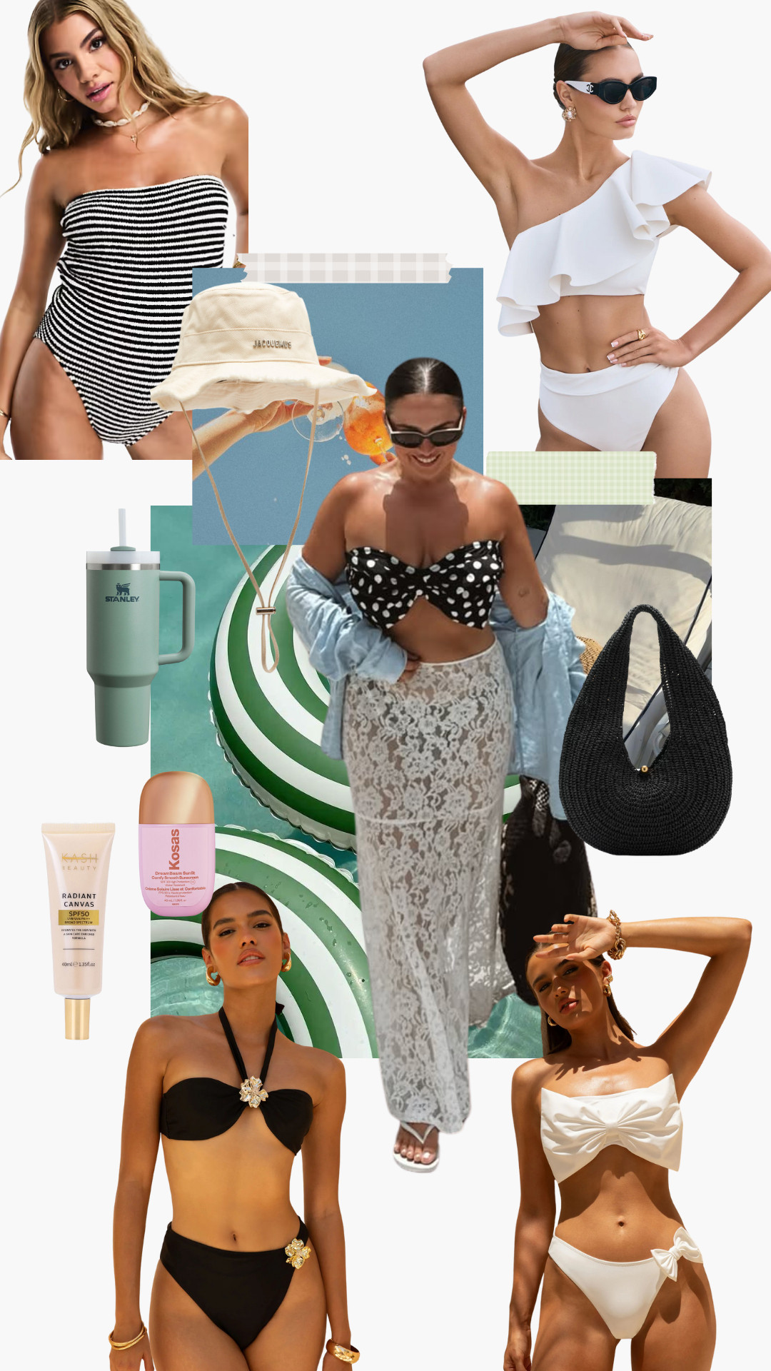 Pool day essentials! ☀️

Summer, bikini set, swimsuit, Club L London, Jacquemus hat, tote bag, KOSAS sunscreen, Kash Beauty primer  

 #LTKireland #LTKeurope #LTKsummer