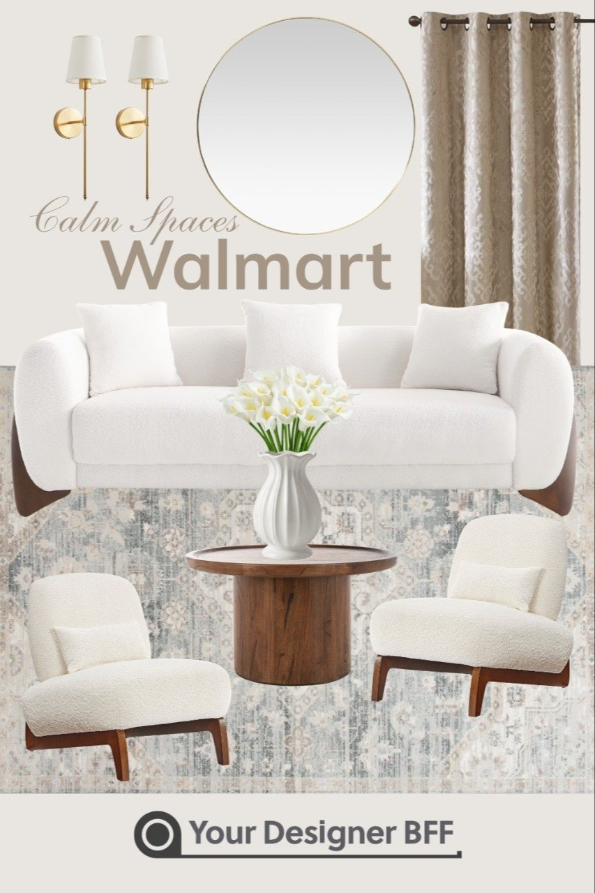 Calm, cozy, and effortlessly elevated 🤍Loving these soft neutrals and warm wood tones for a relaxed yet polished look. From the boucle seating to the classic accents, these finds bring that “designer feel” home — for less.Everything linked on my LTK ✨

#LTKHome