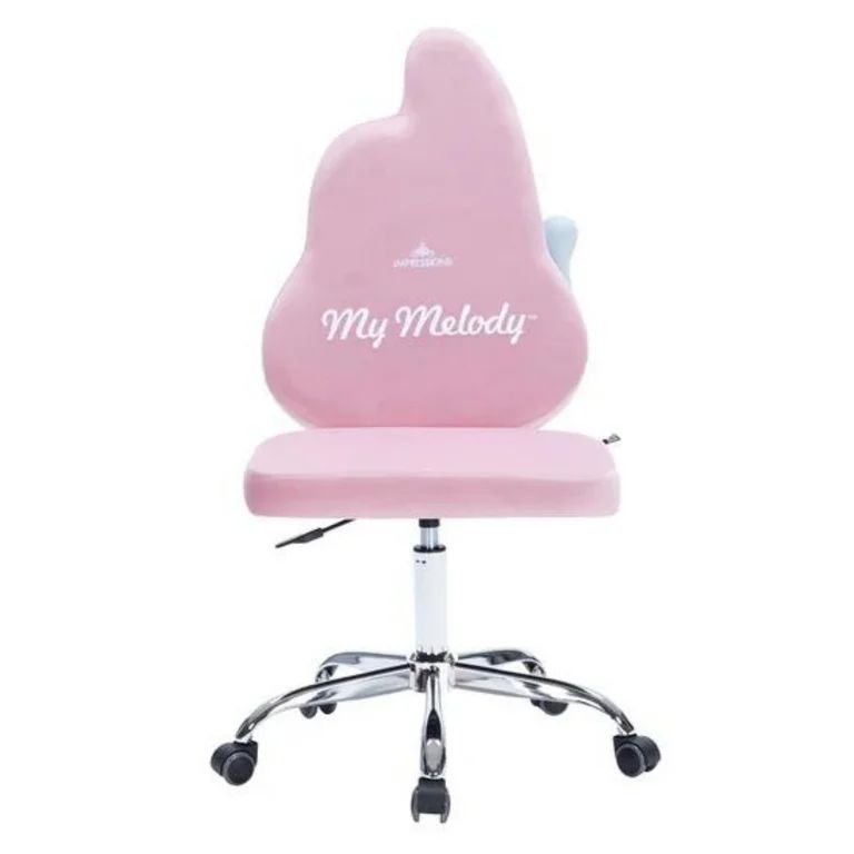 Impressions Vanity My Melody Swivel Vanity Chair for Makeup Desk, Adjustable Height (Light Pink) ... | Walmart (US)