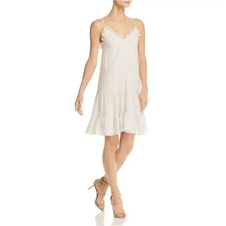Rebecca Taylor Womens Ikat Slip Tiered Dress, off-white, 2 | Walmart (US)