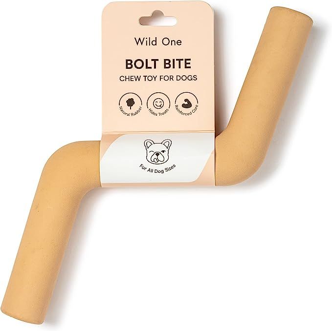 Wild One Bolt Bite Dog Toy 100% Natural Rubber, Fun to Chew, Chew Toy, Treat Dispensing, Durable ... | Amazon (US)