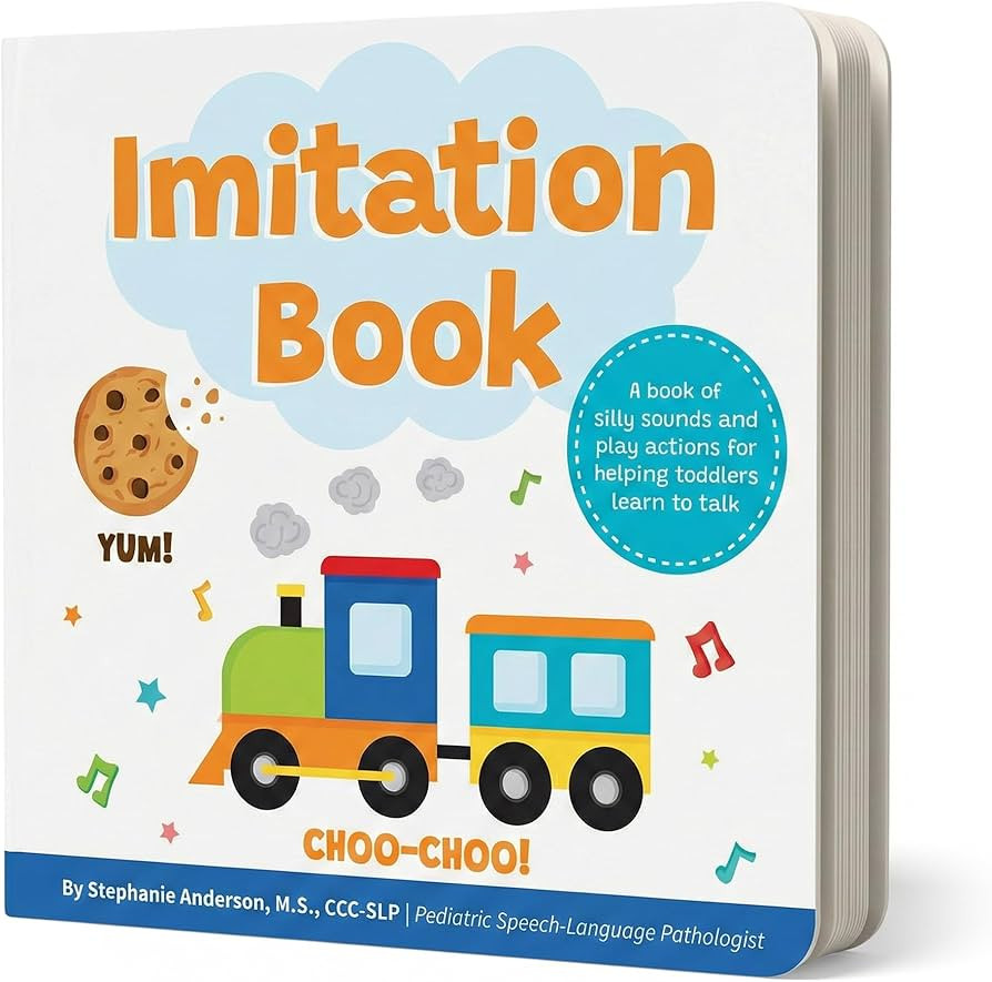 Imitation Book: Interactive & Fun Learn to Talk Board Book For Toddlers Ages 0-4, Written by a Sp... | Amazon (US)
