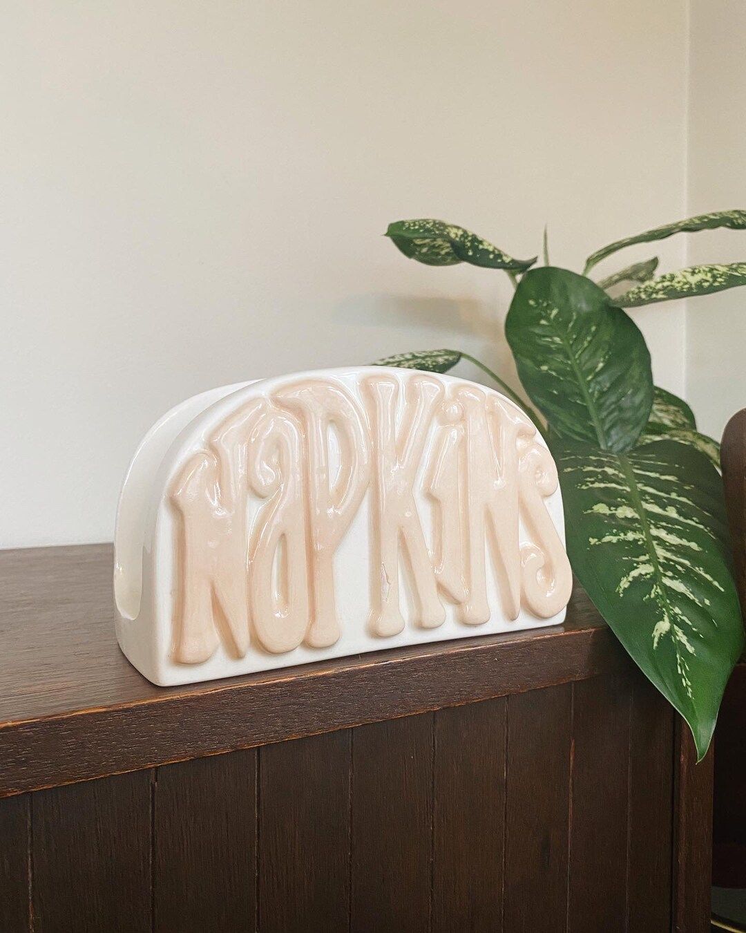 Vintage ceramic napkin holder - Vintage kitchen decor | Etsy (US)