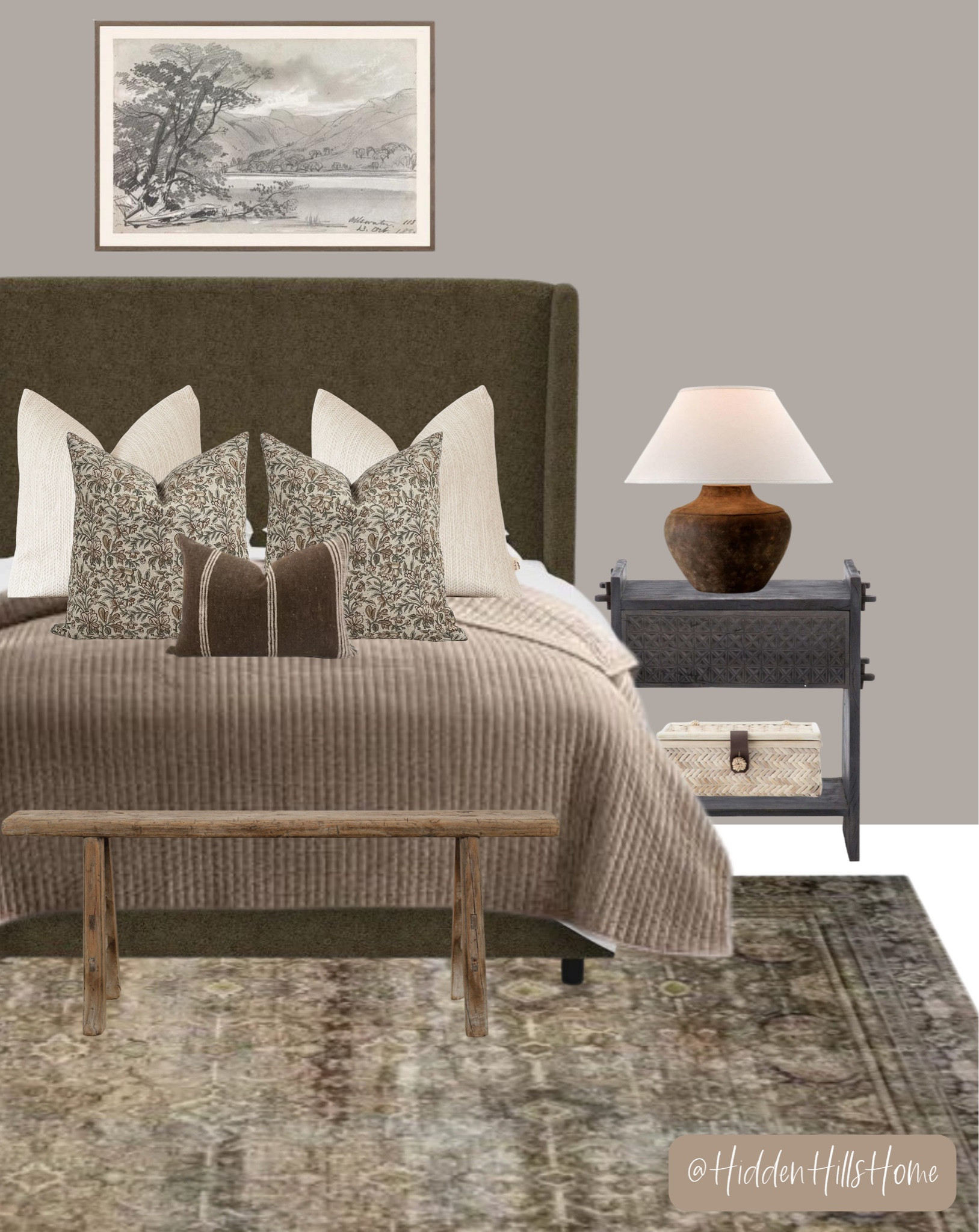 Moody bedroom decor, bedroom decor ideas, bedroom design, master bedroom decor, bedroom design with brown tones #bedroom 

#LTKCyberWeek #LTKsalealert #LTKhome