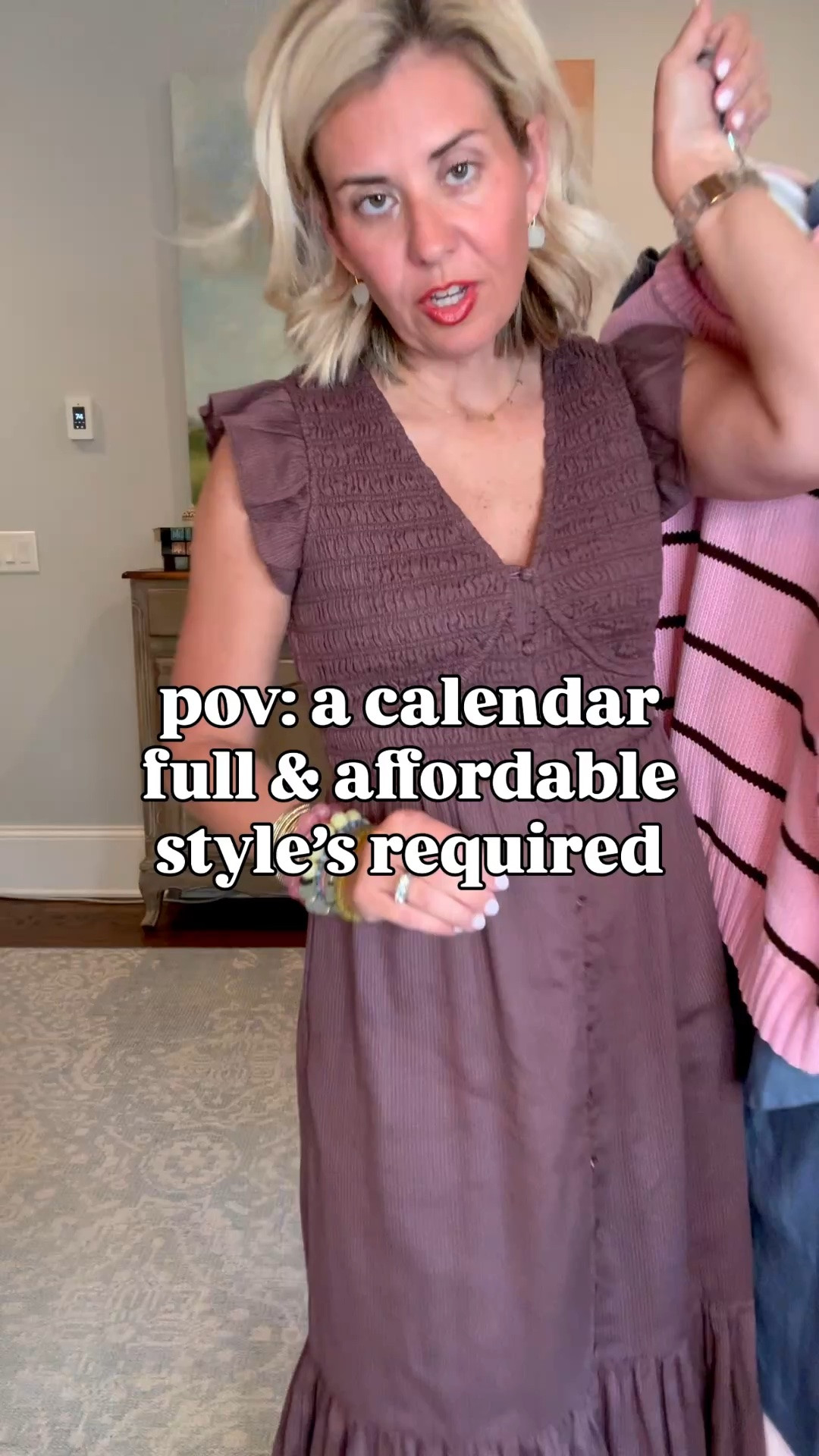 Full calendar & your closet still needs to make sense, right? A couple dresses, a matching set, two sweaters, one great bag… and suddenly you’ve got outfits for vacation, date night, errands, brunch, special events, and all the in between. Affordable pieces (all but the bag under $100) that don’t just get worn… they get styled. 

Brown dress- xs
Pink dress- s
set - xs top, small pants
Stripe sweater & cardigan- xs
Small bag
8 shoes

@quince 

 #quincepartner

#LTKdayinmylife #LTKgrwm #LTKmomlife