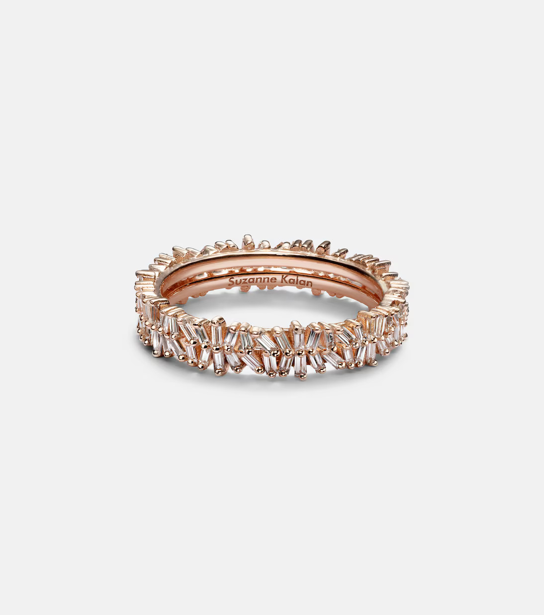 Mini 18kt rose gold tech ring jackets with diamonds | Mytheresa (US/CA)