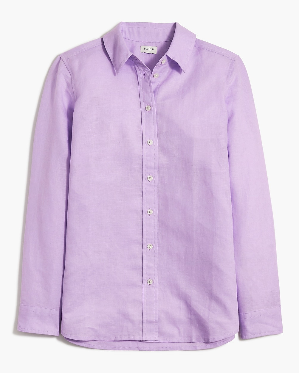 Linen-blend button-up shirt | J.Crew Factory