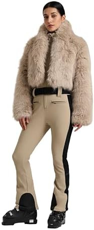 GSOU SNOW Women Ski Suit One Piece Snowsuit Snowboard Faux Fur Collar Slim Jumpsuit Jacket Insula... | Amazon (US)