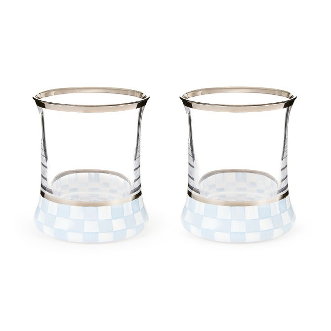 Gray Malin Ski Holiday Glass Tumblers | MacKenzie-Childs