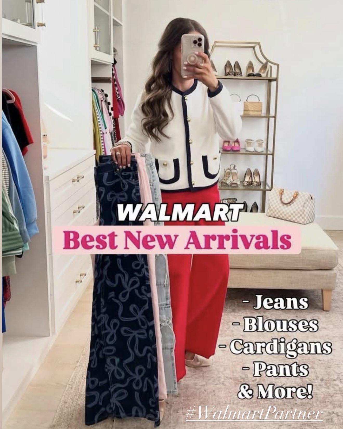 #WalmartPartner ❤️ We are so excited to share some new @walmartstyle outfit! I’m 5’5 for reference. Wearing size S in all tops. Jeans and pants are a few mixed sizes, sizing info shared in video :) we linked a 2nd pair of pink jeans if your size is sold out of the first pair. These @walmart finds wont last long so don’t wait to check out! 
#walmartstyle 🛍️ @shop.ltk #liketkit https://liketk.it/5ObhS