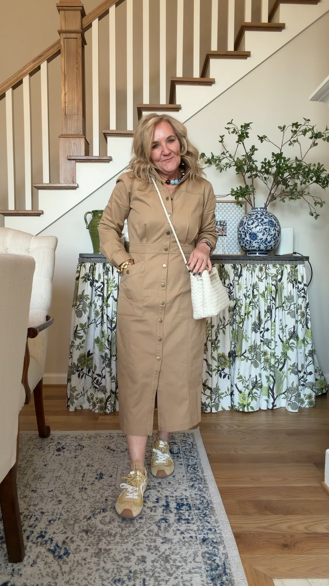 Dress size 8 reg 
Tennis sweater size medium 
Navy blazer size 10 petite 
Light blue sweater blazer size medium reg 
Leather black tall boots are high quality! I bought a size 9 as they don’t come in 1/2 sizes 

#LTKOver40 #LTKFindsUnder100 #LTKSaleAlert