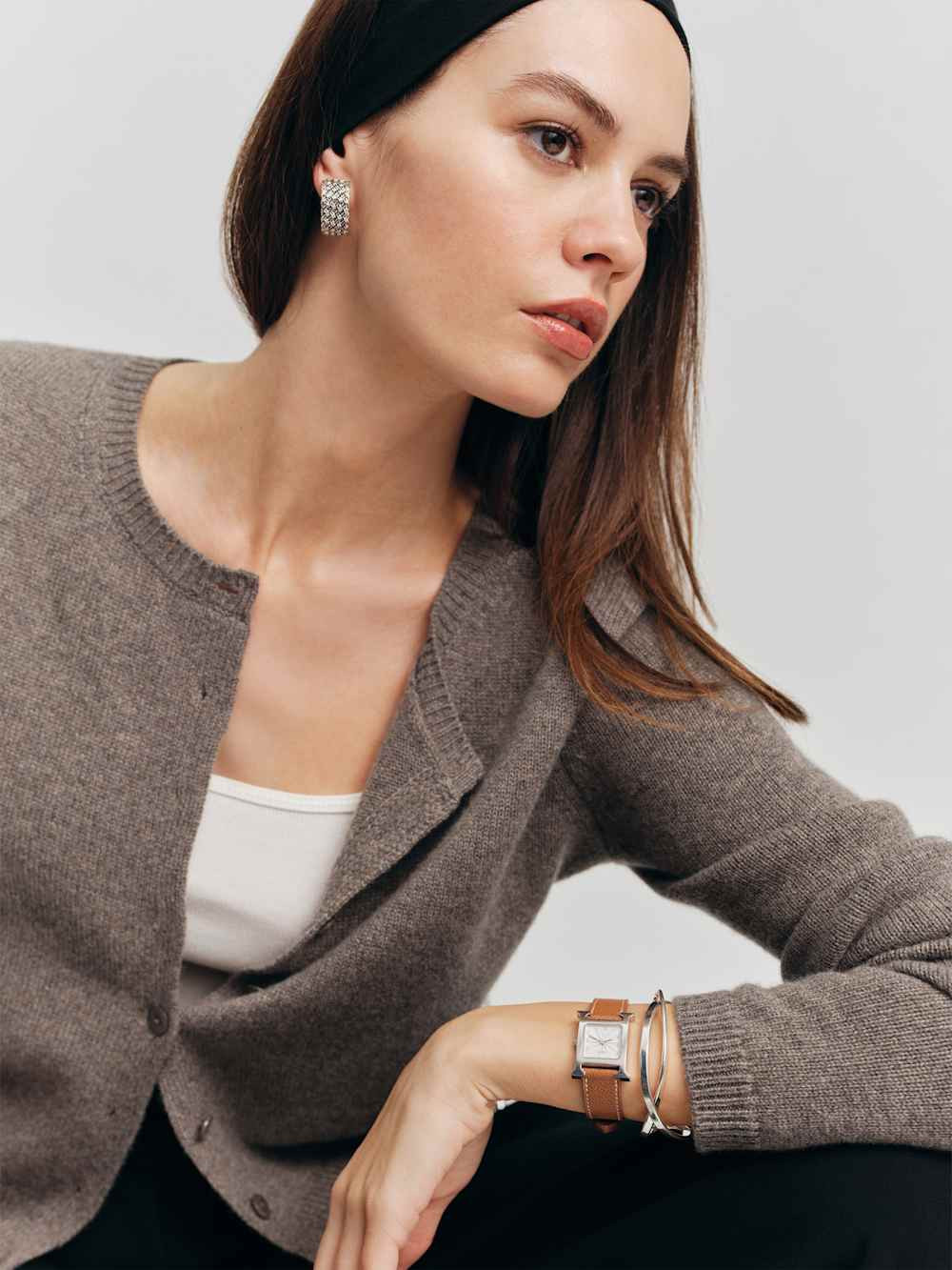 Clara Cashmere Crew Cardigan | Reformation (Global)