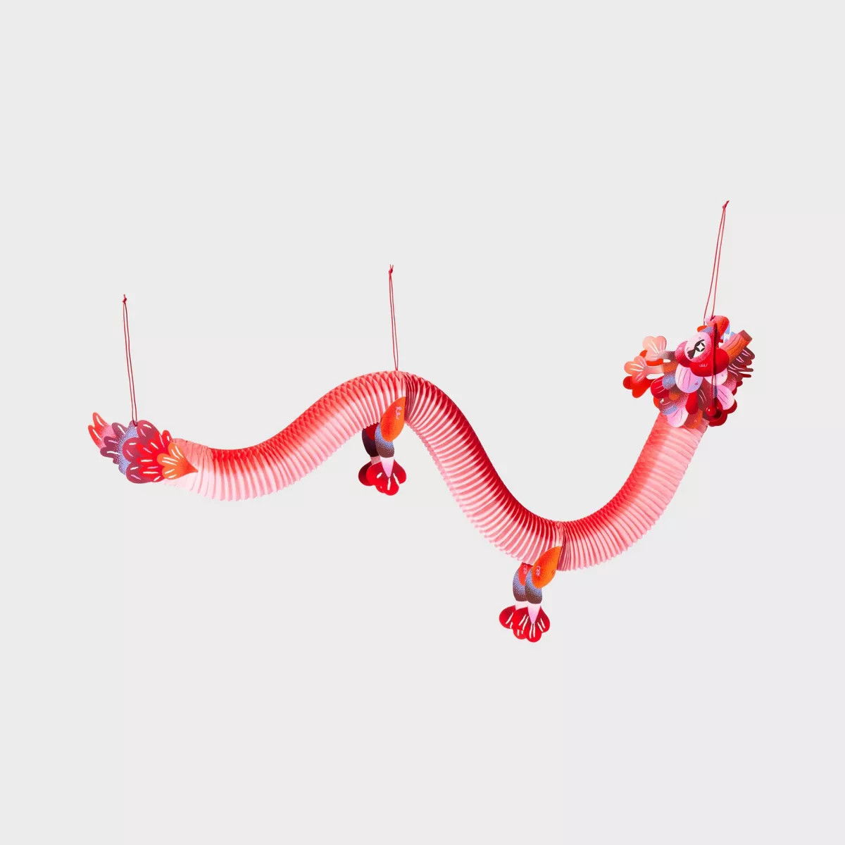 40" Lunar New Year Dragon Accordion Wall Garland | Target