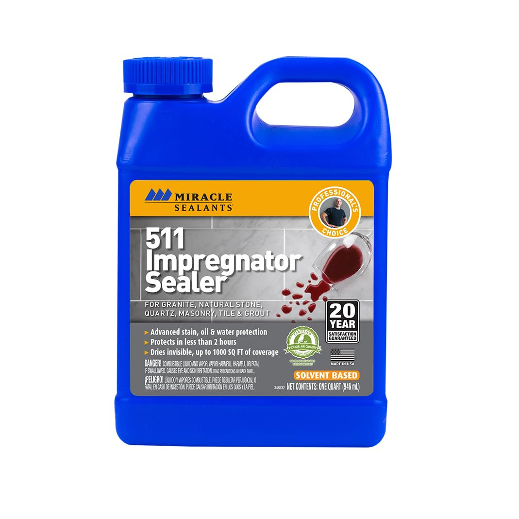 Miracle Sealants 511 Impregnator Advanced Penetrating Sealer for Countertops, Stone, Tile & Grout... | Amazon (US)