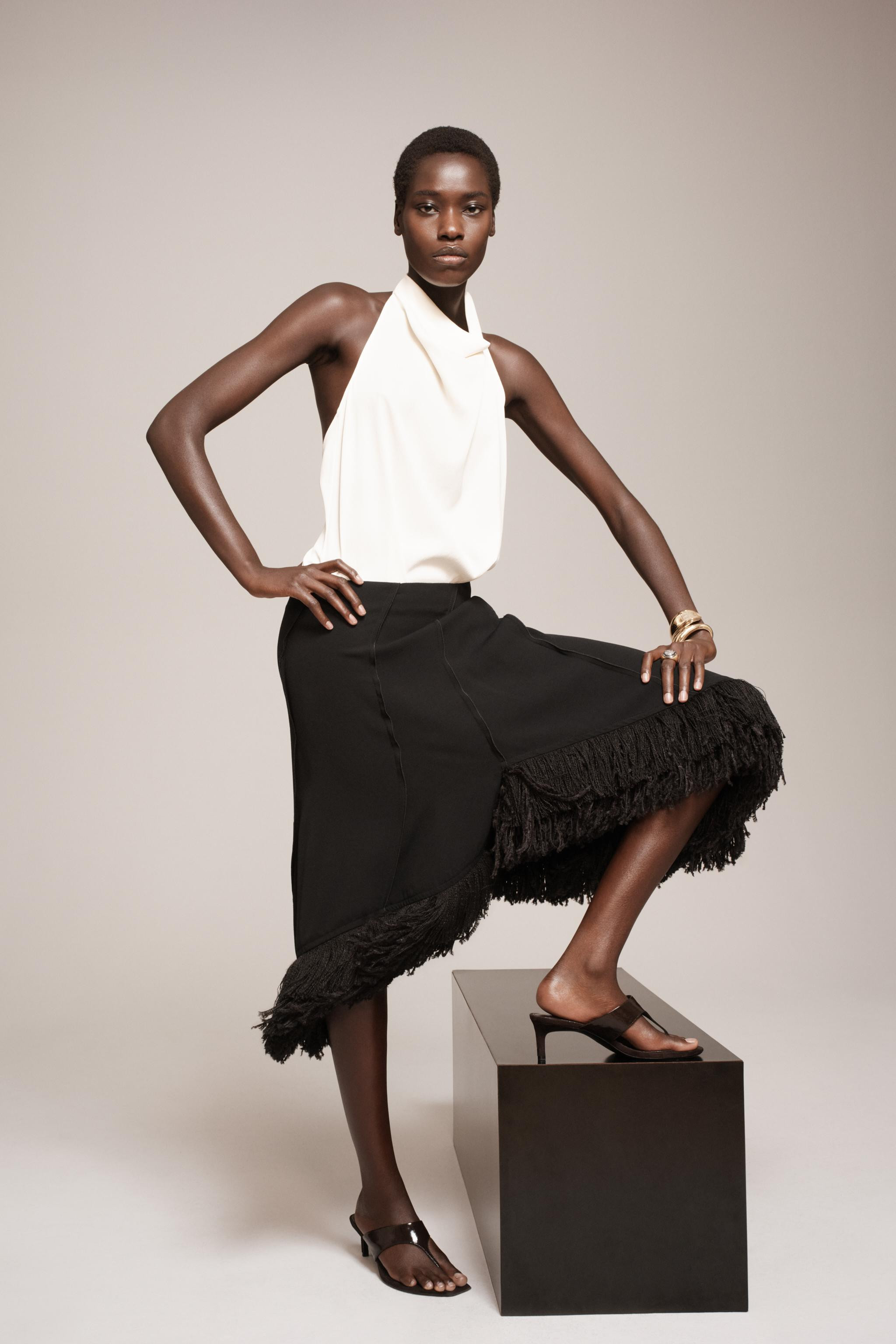 ASYMMETRIC FRINGED SKIRT - THE ITEM | Zara US