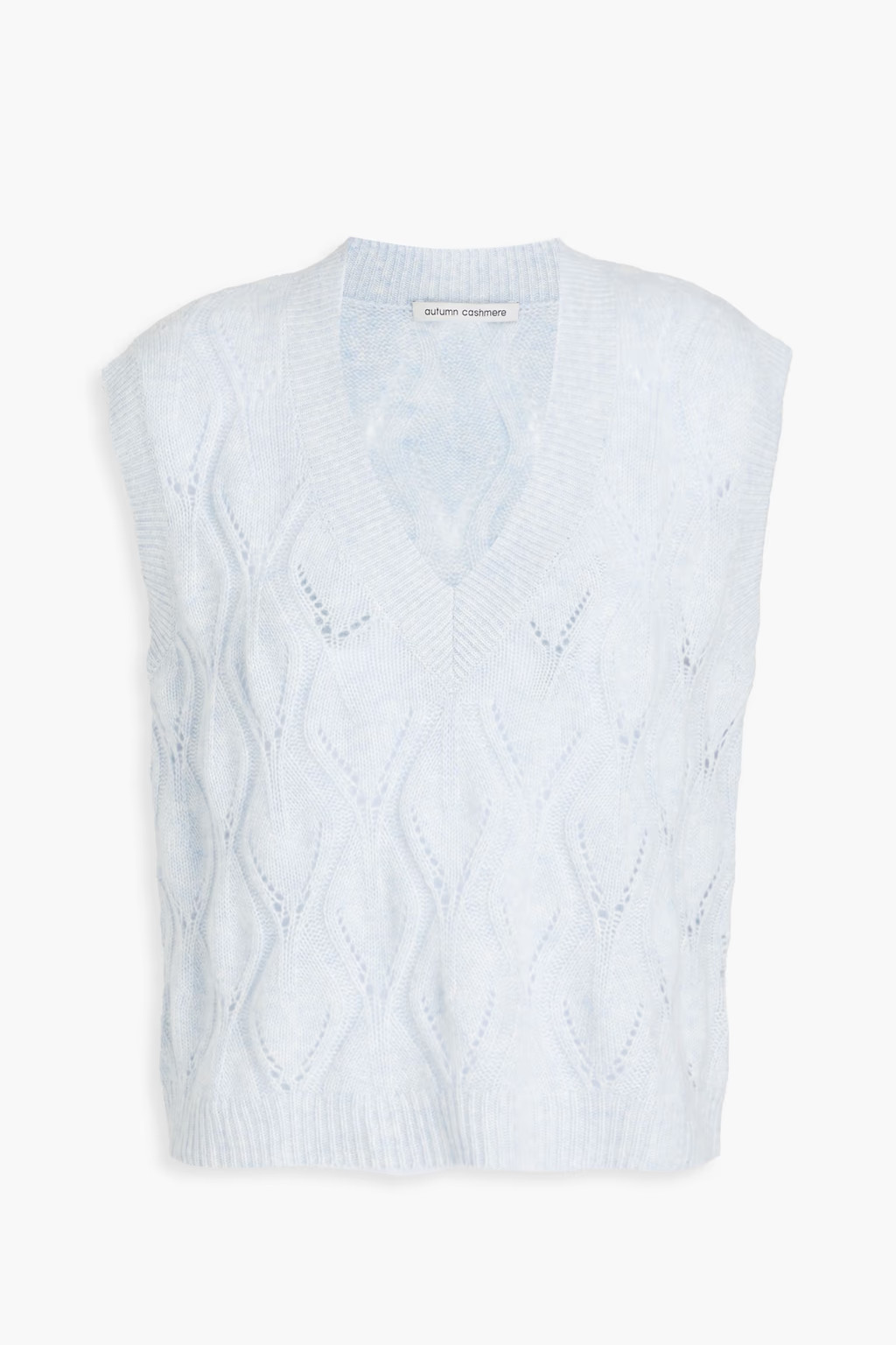Pointelle-knit cashmere vest | The Outnet (UK and Europe)