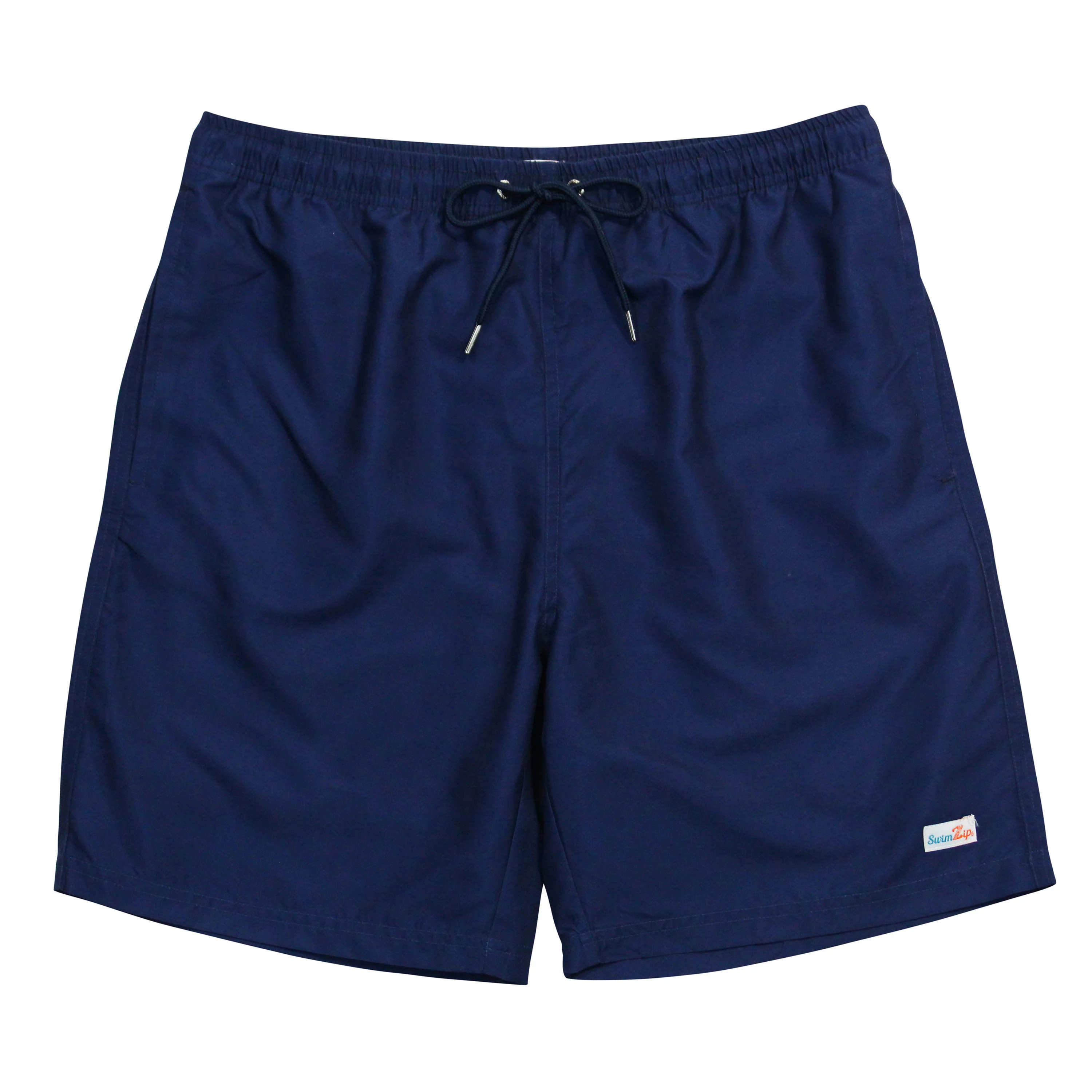 Men's 8" Swim Trunks Boxer Brief Liner | "Navy" | SwimZip