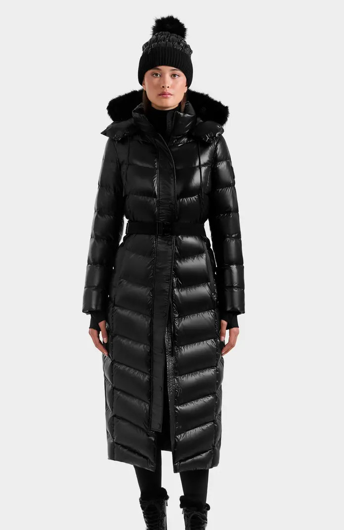 Rudsak Elsie Glossy Long Quilted Down Puffer | Nordstrom | Nordstrom