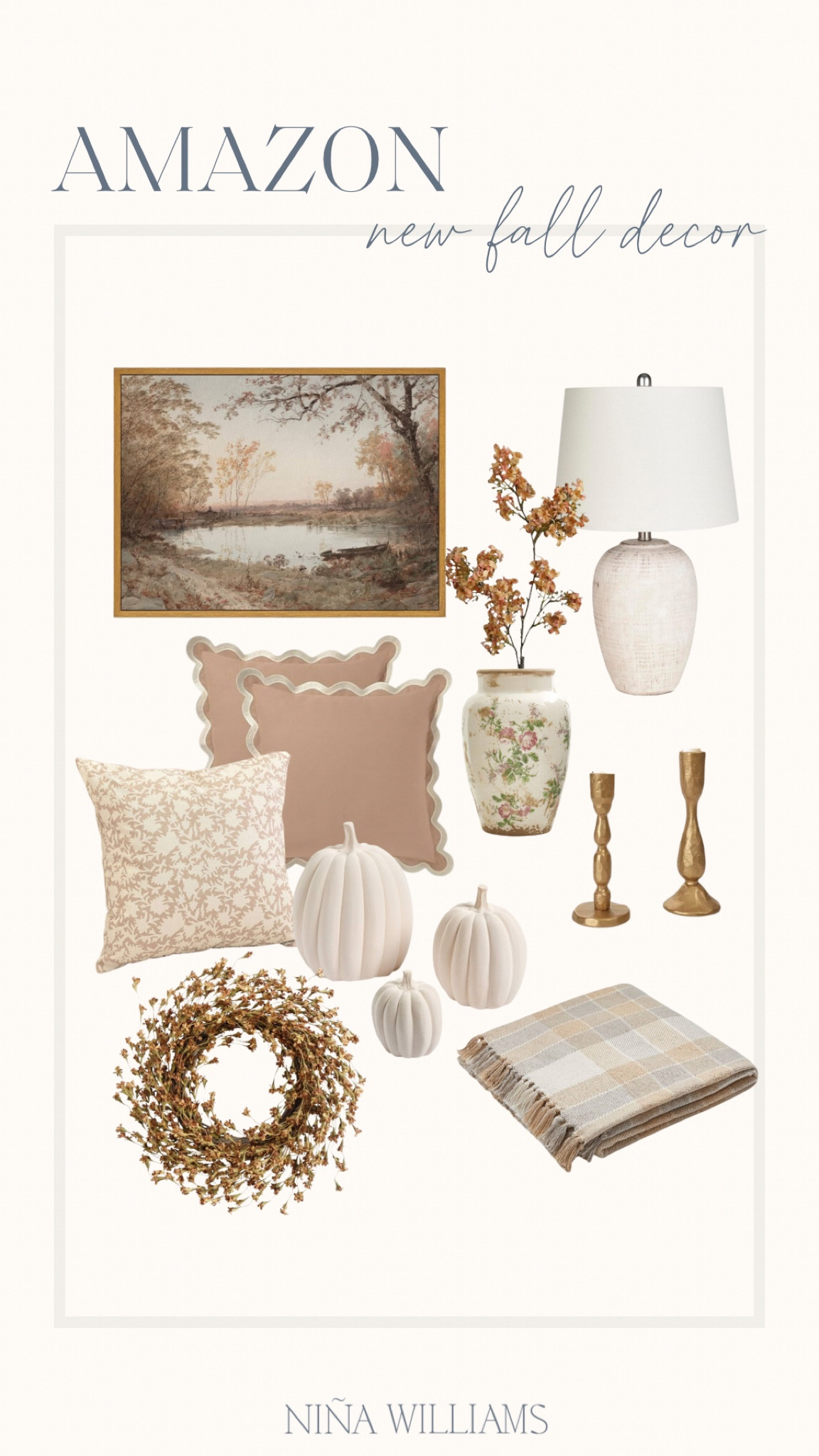 Amazon new Fall decor finds!! Floral vase - fall faux stems - autumn framed art - candle holder - fall blanket - fall wreath - neutral Fall decor - fall decorative pillows

#LTKFindsUnder100 #LTKHome #LTKStyleTip