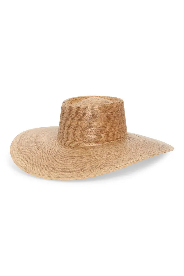 Palma Wide Brim Straw Boater Hat (Women) | Nordstrom | Nordstrom